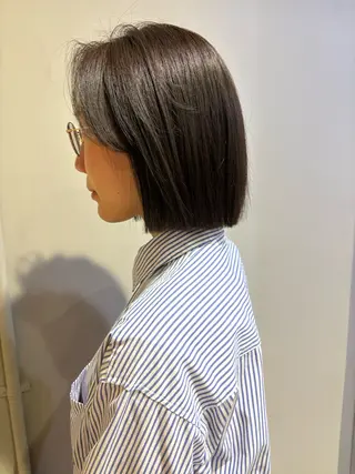 ミディアム LOREN＋透明感 オリーブhirokoのヘアスタイル