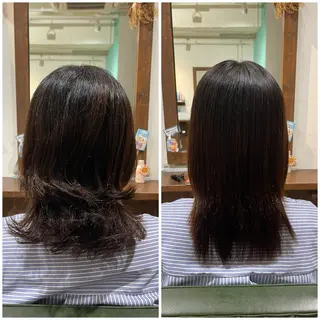 ロング 艶髪/シルク/縮毛 テライケイショウのヘアスタイル