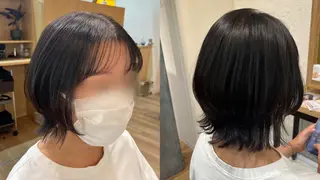 ミディアム bisou hair スガノ　カヤノのマツエク・マツパデザイン