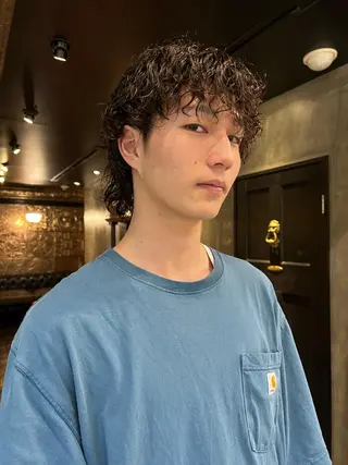 パーマ メンズ haco＋所属・圧倒的デザイン力 店長🎨RENAのヘアスタイル