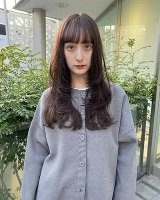 ロング 🎀韓国/艶髪/暗髪 🎀 柚月🫧立川駅のヘアスタイル