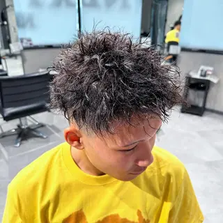 ショート パーマ ヘアアレンジ メンズ NEXT NEO所属・メンズヘア静岡 ✂︎Ryuheiのヘアスタイル