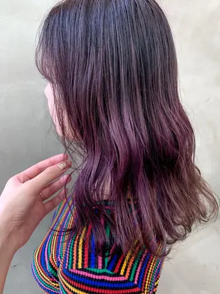 セミロング カラー ブームボックス所属・🐝ハイトーンカラー hachi🐝のヘアスタイル