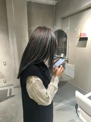 ロング カラー Nikiita リコのヘアスタイル