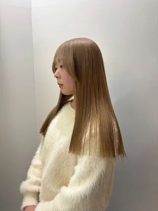 ロング ☘️かわいいハイトー ン☘️nonokaのヘアスタイル