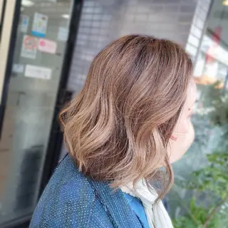 ミディアム カラー 💜𝑳𝑼𝑵𝑨 🌻母良田愛美🌻のヘアスタイル