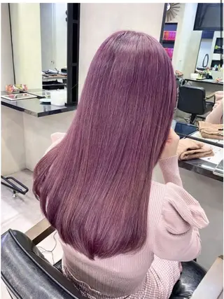 セミロング 濱川響太レディース カットモデルのヘアスタイル