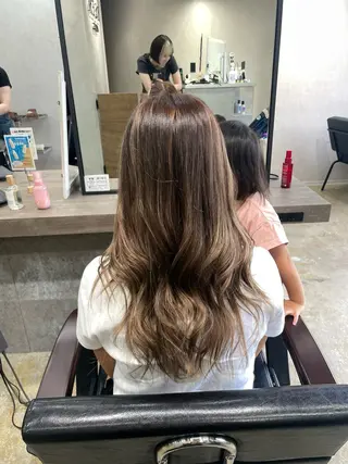 ロング カラー ブレンバイドット所属・ニュアンスカラー/ 🫧レミ(坊主)のヘアスタイル