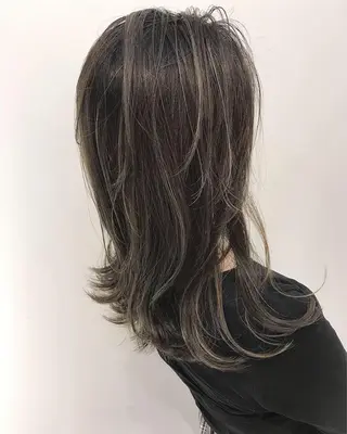 セミロング カラー grow恵比寿【グロウ】髪質改善/ハイライト/ブリーチ/レイヤーカット所属・奥野 貴史　代表　レイヤーのヘアスタイル