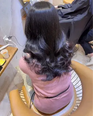 ロング カラー ❤️ブリーチなし💚 ダブルカラー平野実花のヘアスタイル