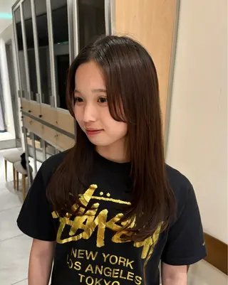 ロング カラー ヘアアレンジ 艶髪/レイヤーカット 🐣misakiのヘアスタイル