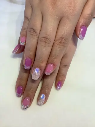 ネイル 💎🐰 saki. m 🐰💎のネイルデザイン