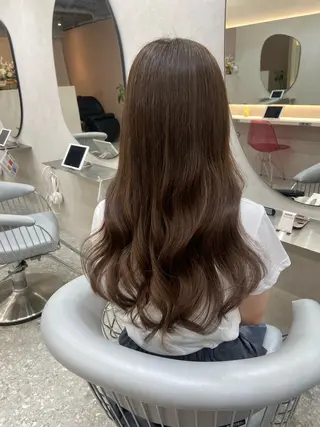 ロング カラー 新宿/韓国ヘア 中明度カラー/かやのヘアスタイル