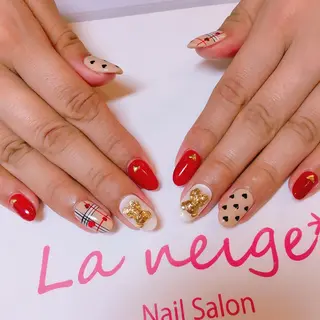 ネイル La neige* yuki 🥯🍑のネイルデザイン