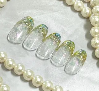 ミディアム BURGUNDY 🌹eriのネイルデザイン