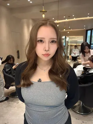 ロング 韓国ヘア/ベージュ カラー/髪質改善/涼のヘアスタイル