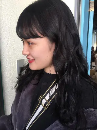 ミディアム カラー パーマ 💘透明感カラー💘 沖本 将宏のヘアスタイル