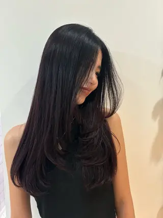 ロング カラー AO所属・ボブ/ハイライト🦓 /harukaのヘアスタイル