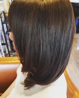 セミロング カラー spa hair  ark 富井直美のヘアスタイル