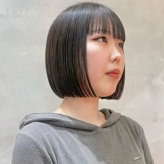ショート Misaki /ボブ/縮毛矯正のヘアスタイル