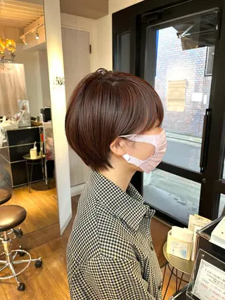 ショート コテ巻きパーマ/韓国 パーマ/佐野のヘアスタイル