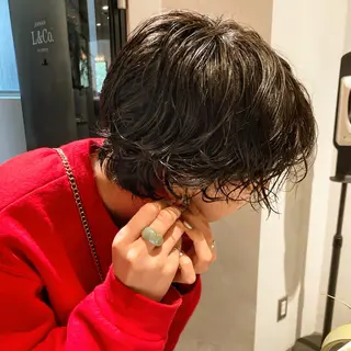 ショート パーマ 🛑柔らか透明感 カラー🛑大谷のヘアスタイル