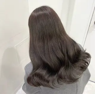 カラー ブリーチなし 透明感カラーのヘアスタイル