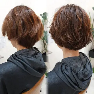 ショート カラー nico ニコのヘアスタイル