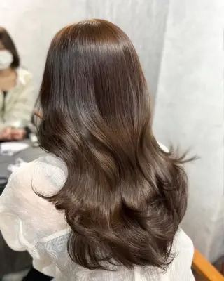 ロング カラー ヘアアレンジ 韓国レイヤー/ 顔周り💕田中将吾のヘアスタイル