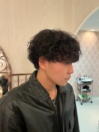 ショート カラー パーマ メンズ ️️髪質改善✨ミニモ 学割/Hina💖のヘアスタイル