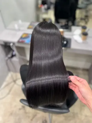 ロング 【ヤバ髪から美髪へ】 縮毛矯正特化アチワのヘアスタイル