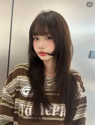 ロング 島守 美奈子のヘアスタイル