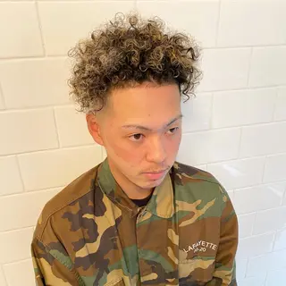 ショート カラー パーマ ヘアアレンジ メンズ キッズ ネイル マツエク・マツパ 中元 淳のヘアスタイル