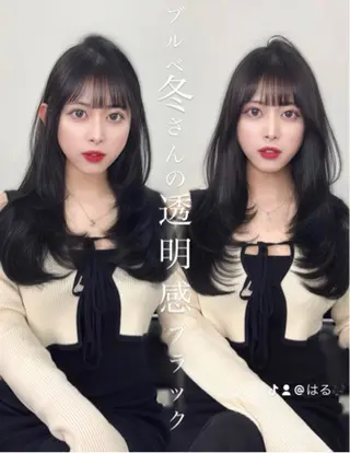 セミロング kiti SAKAE所属・HARU/顔周り /ワンホンレイヤーのヘアスタイル