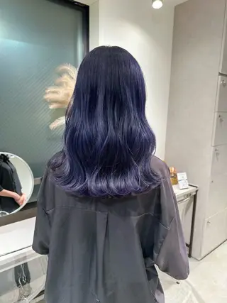 ロング カラー GO TODAY SHARE SALON 原宿本店所属・ブリーチ/ハイトーン 艶カラー/ユリナのヘアスタイル