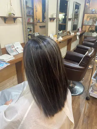 ロング Hair & Eyelash Riche所属・肥田 夕蘭のヘアスタイル