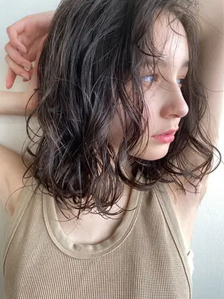 ミディアム quon KINO/ カラー/メンズカットのヘアスタイル