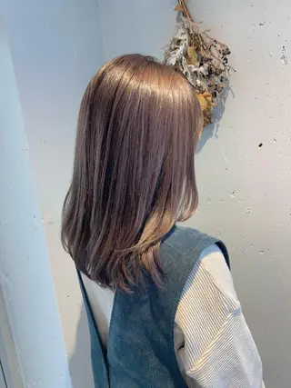セミロング カラー 髪質改善period.所属・いしかわまい🎀 髪質改善特価サロンのヘアスタイル