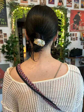 セミロング カラー ヘアアレンジ カラーパティシエ facce🌼ikoのヘアスタイル