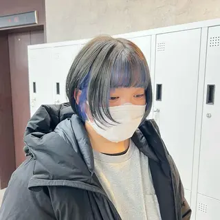 ショート カラー JUNSHIN🦋 ヘアセット／カラーのヘアスタイル