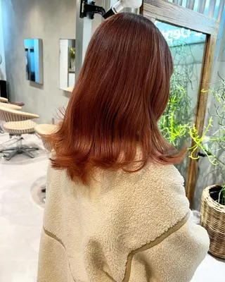 ミディアム カラー レイヤーカット/ ヘッドスパ/ゆうきのヘアスタイル