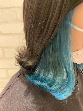 ミディアム カラー Gain池下 レディースのヘアスタイル