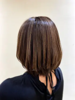 ミディアム カラー 小顔レイヤー💗 木村実樹のヘアスタイル