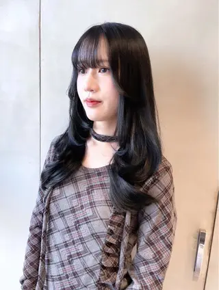 ロング カラー ワンホン/韓国ヘア 🤍amiのヘアスタイル
