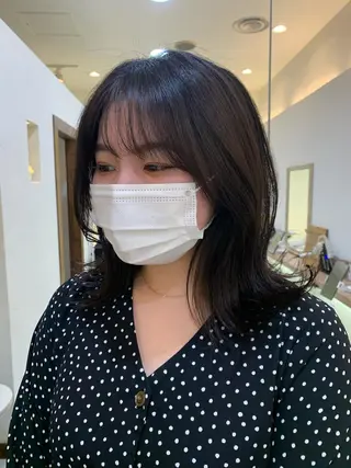 ミディアム 似合わせカラー/艶 髪質改善/ヨシザキのヘアスタイル