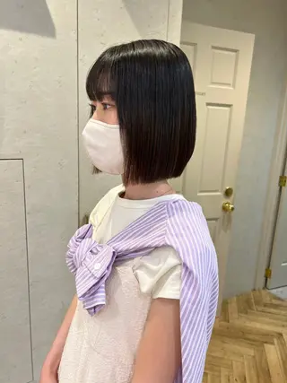 莉乃/縮毛矯正/髪質 改善/艶カラーのヘアスタイル