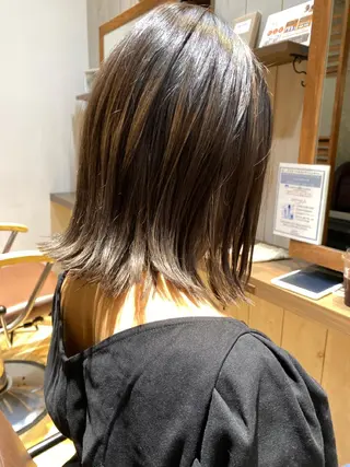 ミディアム カラー 美髪改善・ブリーチ tadasuke⭐️のヘアスタイル
