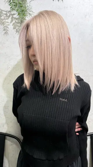 ミディアム カラー ハイトーン/ブリーチ MAYURI🌺横浜のヘアスタイル