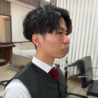 ミディアム パーマ メンズ 【池袋/スパイキー ショート】ⓝⓘⓜⓤのヘアスタイル