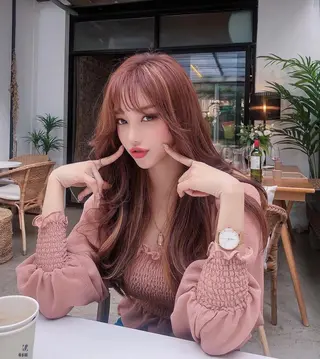 ロング カラー ヘアアレンジ eN°byyoureshair所属・🎀トップスタイリ スト湯川響🎀のヘアスタイル